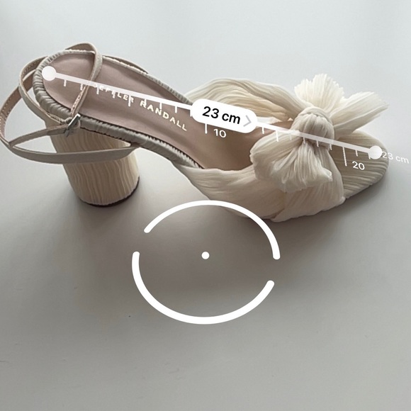 NWOT Loeffler Randall Camellia Pearl Pleated Bow Heel - Picture 8 of 8